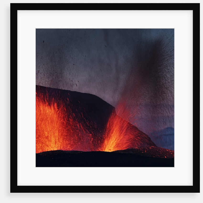 Lava erupting from Eyjafjallajokull by Anonymous