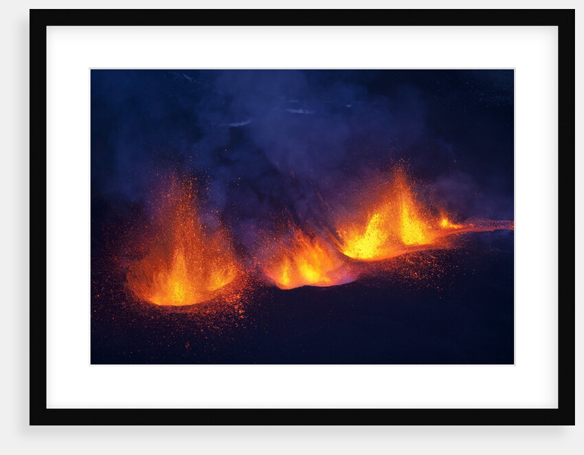 Lava erupting from Eyjafjallajokull by Anonymous