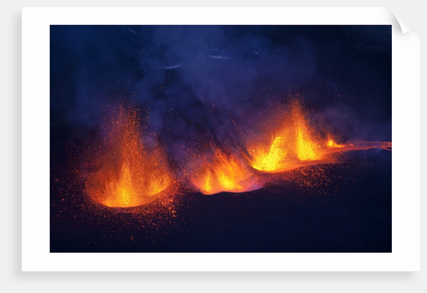Lava erupting from Eyjafjallajokull by Anonymous