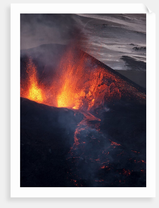 Lava erupting from Eyjafjallajokull by Anonymous