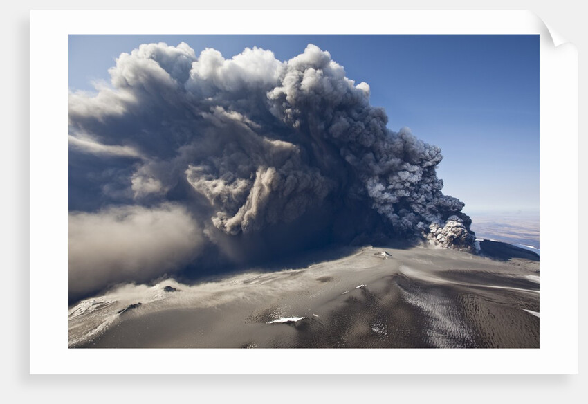 Eyjafjallajokull volcano erupting in Iceland by Anonymous