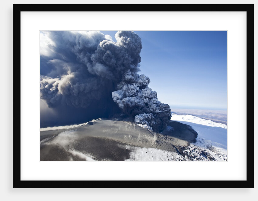 Eyjafjallajokull volcano erupting in Iceland by Anonymous