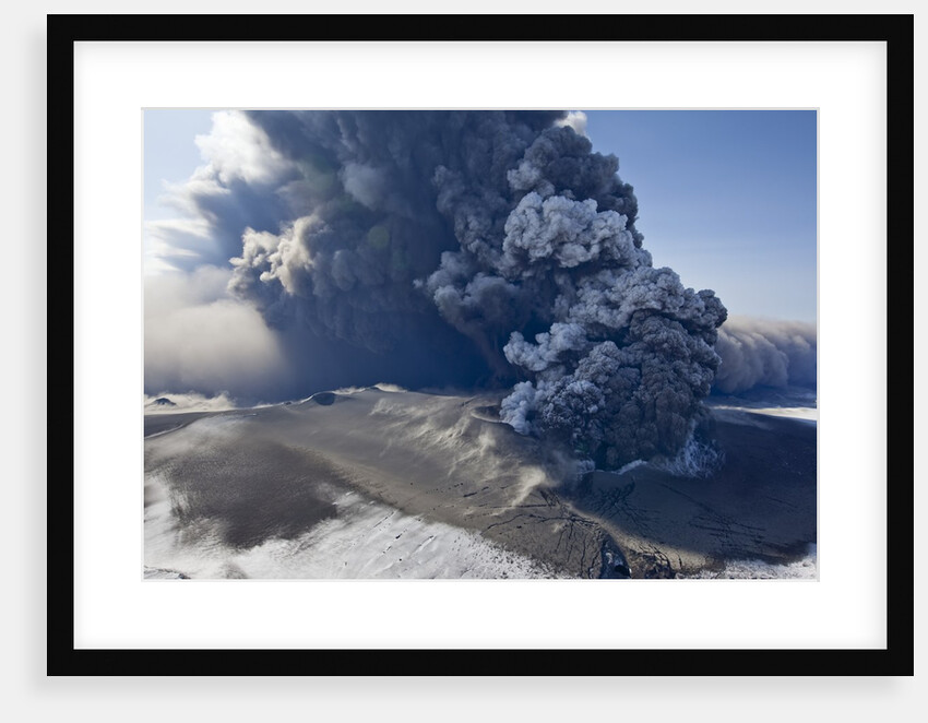 Eyjafjallajokull volcano erupting in Iceland by Anonymous