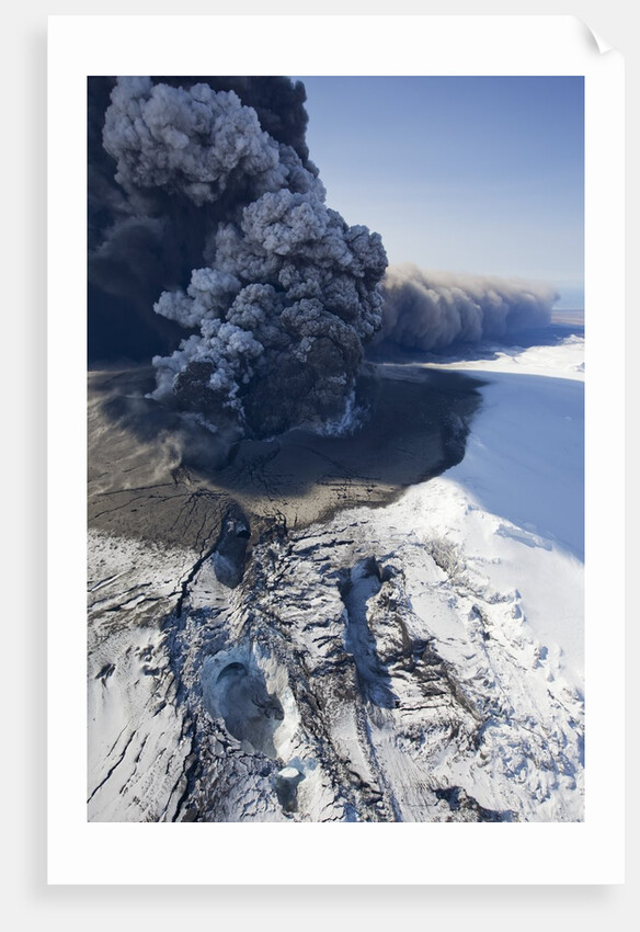Eyjafjallajokull volcano erupting in Iceland by Anonymous