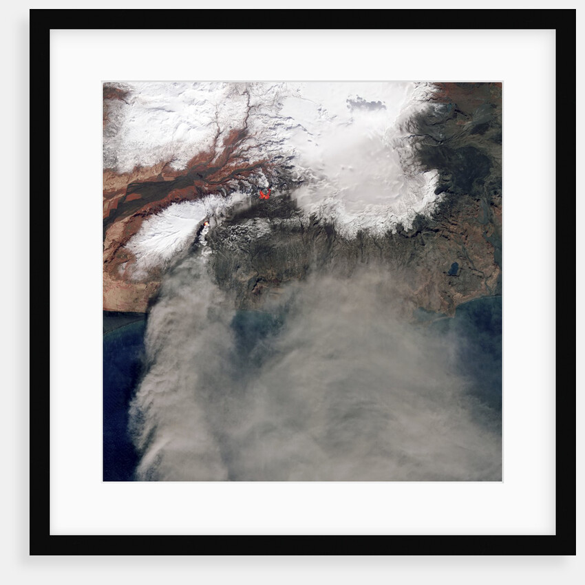 Ash Plume at Eyjafjallajokull Volcano by Anonymous