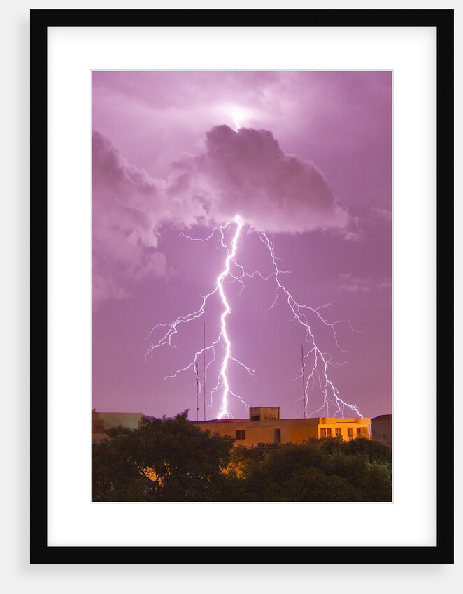 Lightning storm in Asuncion, Paraguay by Anonymous