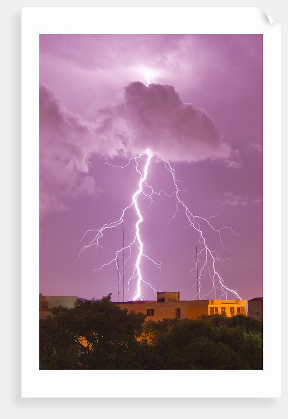 Lightning storm in Asuncion, Paraguay by Anonymous
