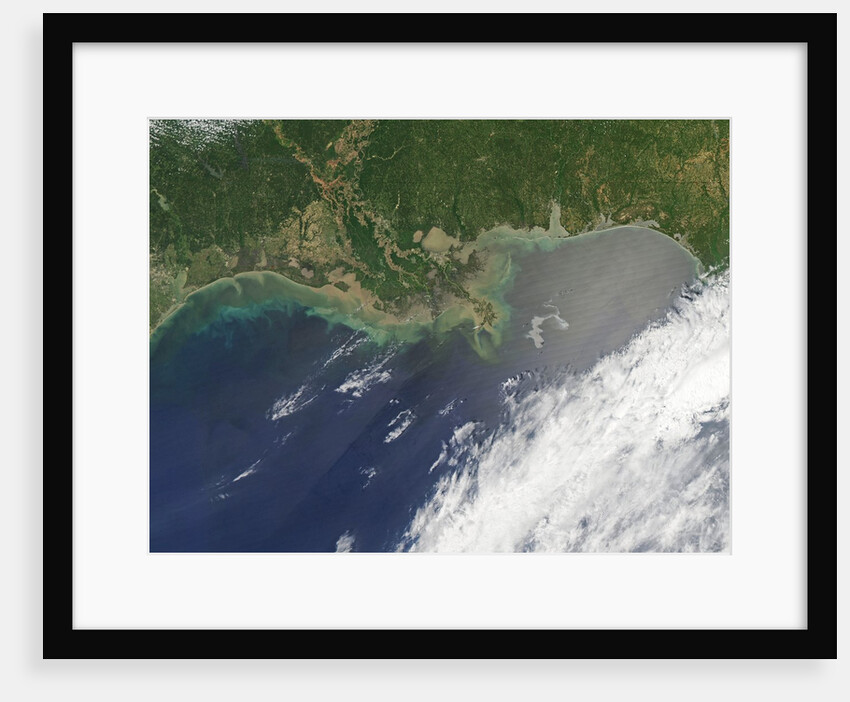 Oil spill from damaged well in Gulf of Mexico by Anonymous