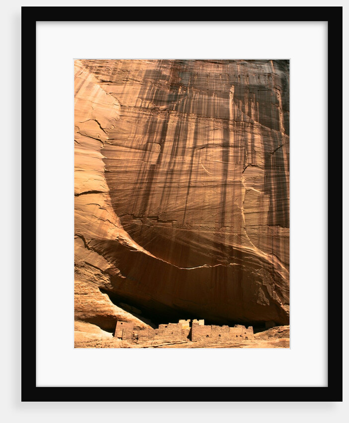 White House Ruins beneath cliff by Anonymous