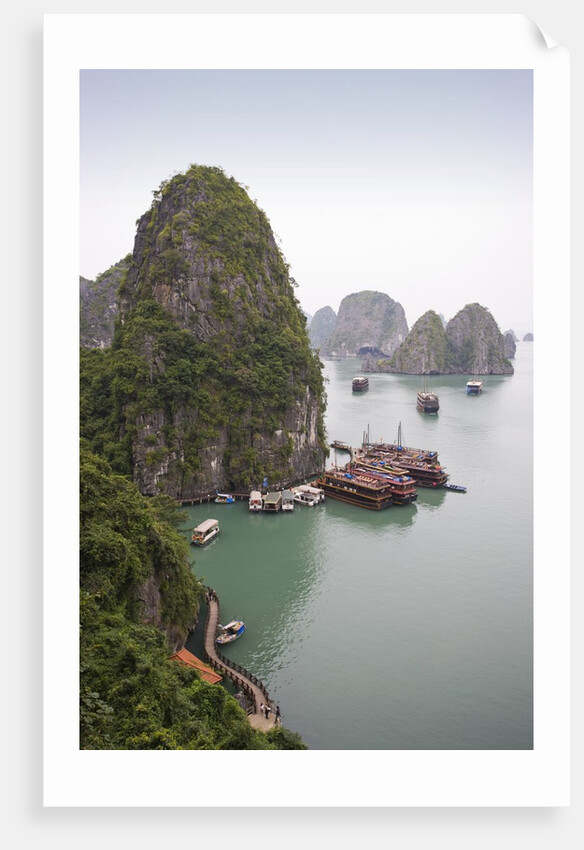 Boats in Halong Bay in Vietnam by Anonymous