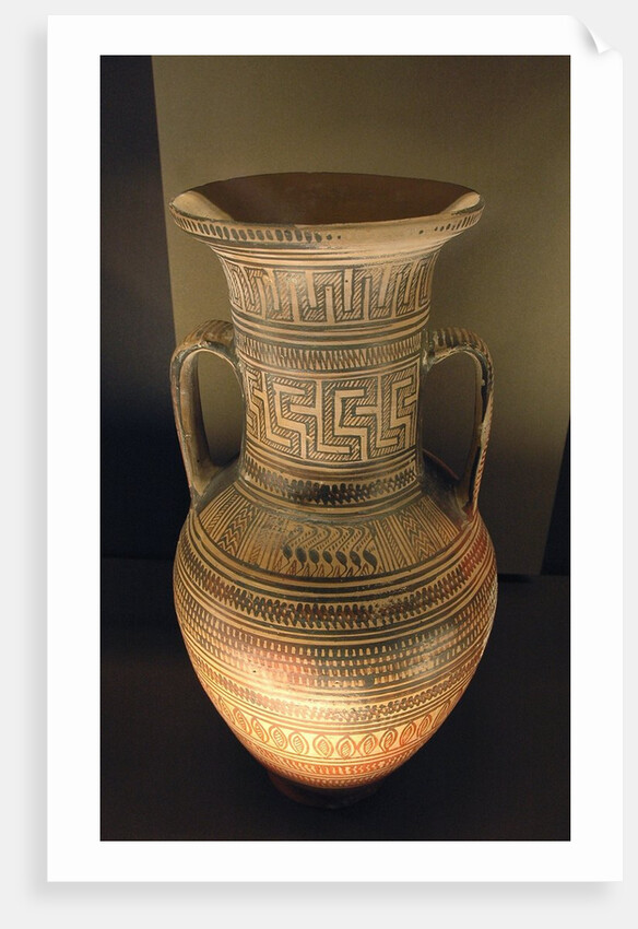 Late Geometric Attic amphora by Anonymous