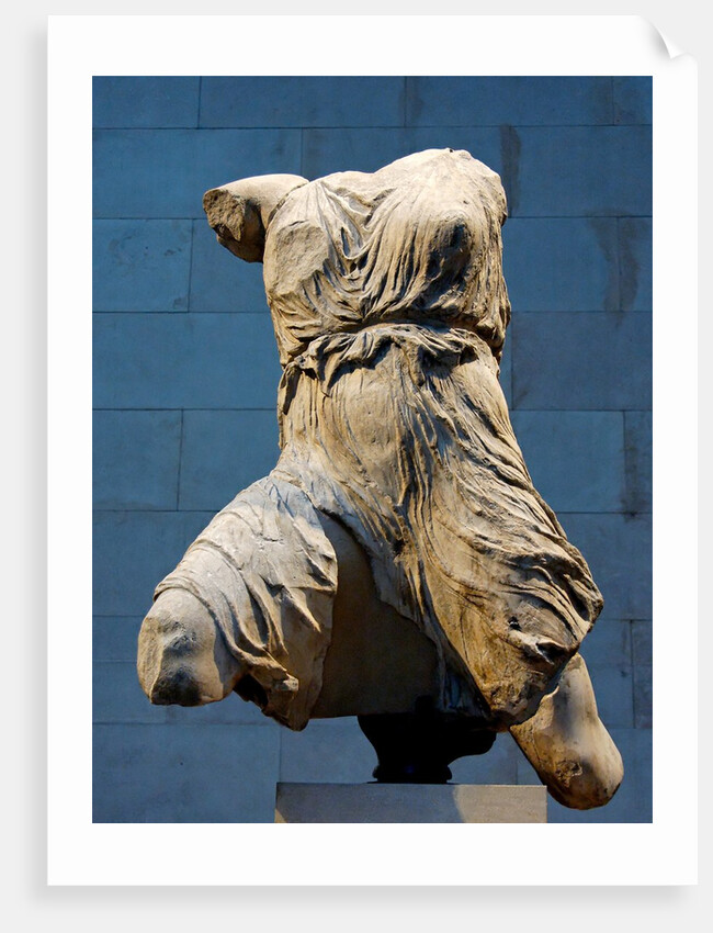 Marble statue of Iris from Parthenon west pediment by Anonymous