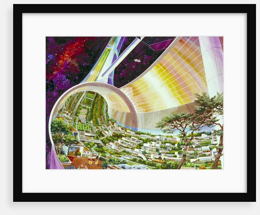 Torus Wheel Settlement Interior by Rick Guidice