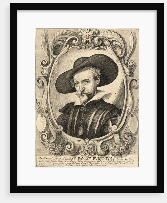 Portrait of Peter Paul Rubens by Wenceslaus Hollar