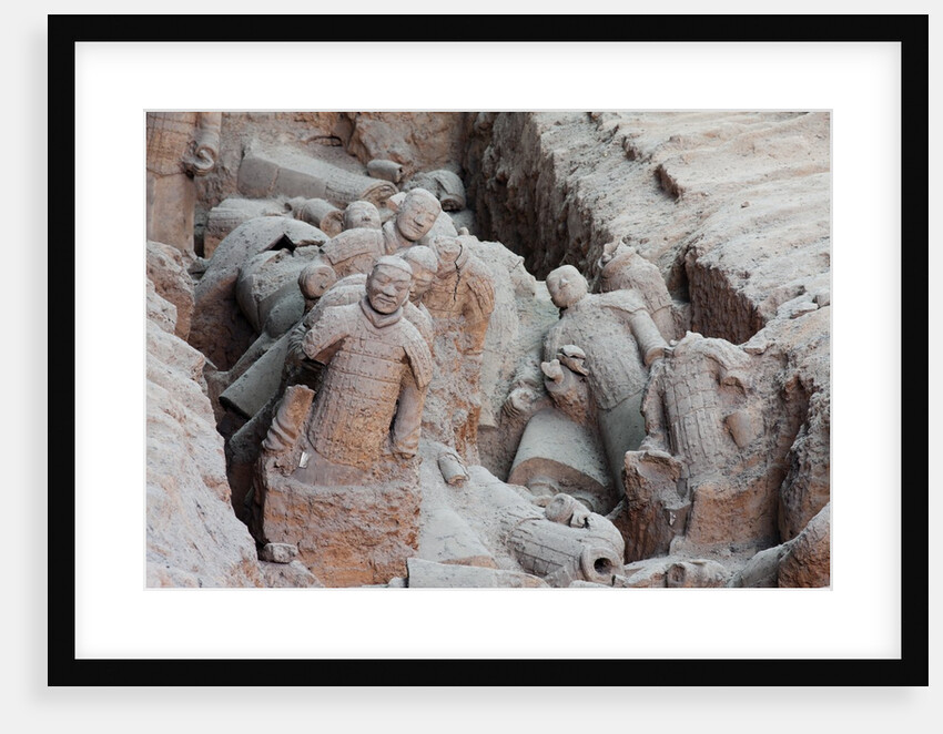Broken terracotta soldiers at Qin Shi Huangdi Tomb by Anonymous