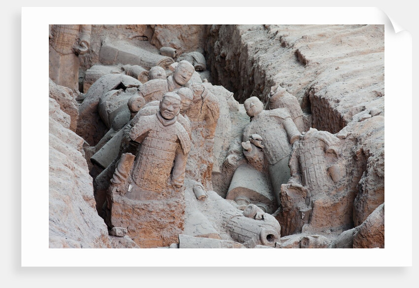 Broken terracotta soldiers at Qin Shi Huangdi Tomb by Anonymous