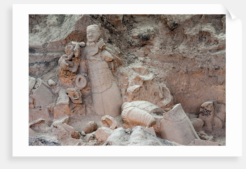 Broken terracotta soldiers at Qin Shi Huangdi Tomb by Anonymous