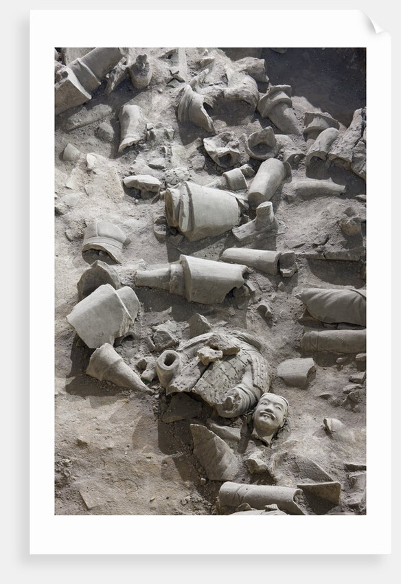Remains of terracotta soldiers by Anonymous