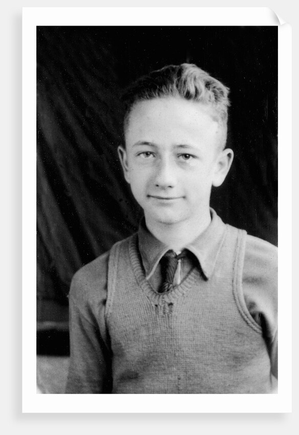 Ten year old boy in a school portrait by Anonymous