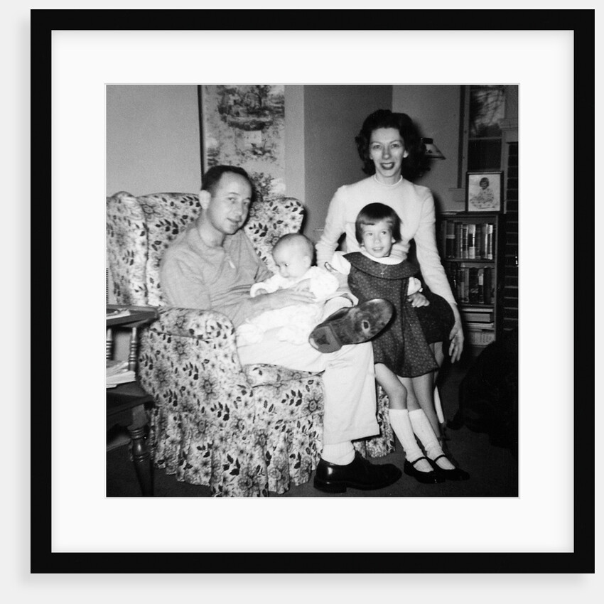 Family group in their living room, ca. 1958 by Anonymous