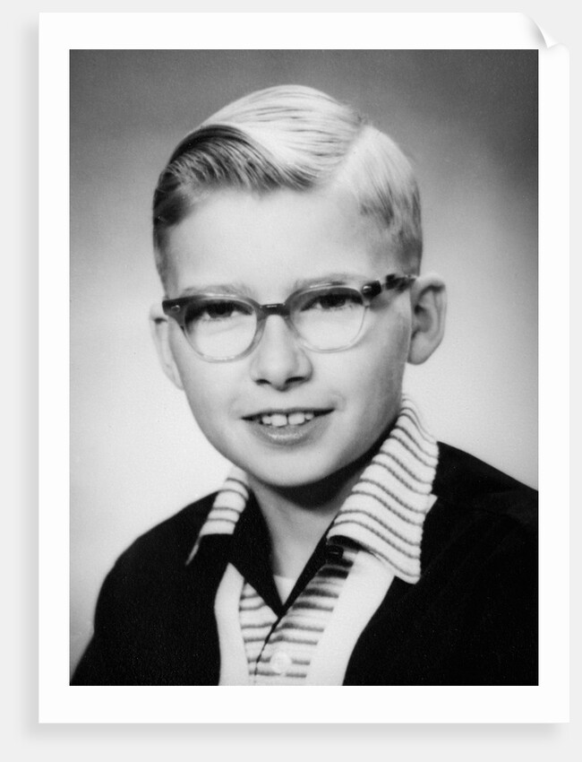 Ten year old boy in a school portrait, ca. 1957 by Anonymous