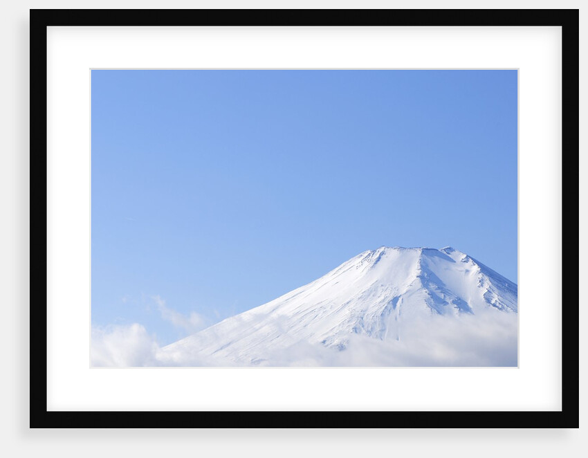 Mt. Fuji covered in snow. Yamanakako, Yamanashi Prefecture, Japan by Anonymous