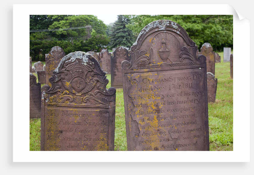 Old Gravestones, Connecticut by Anonymous