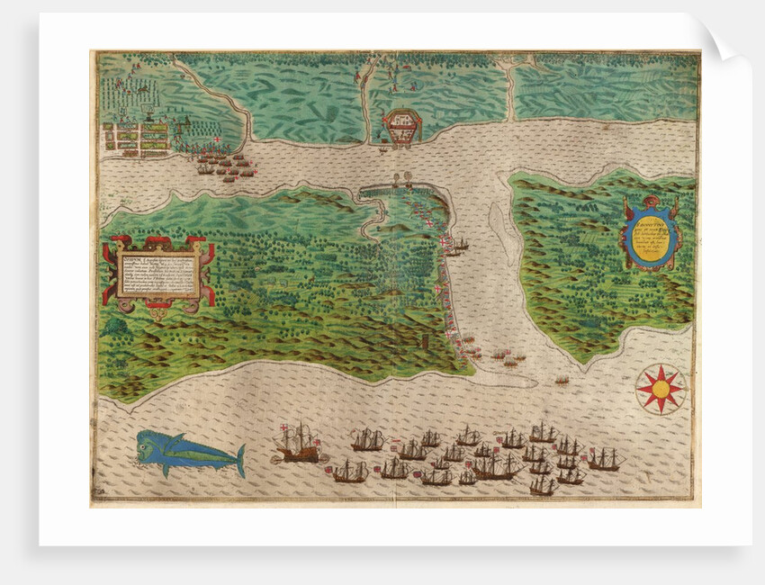 Map of St. Augustine by Baptista Boazio