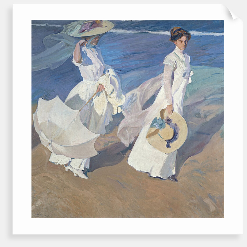 Seaside Stroll by Joaquin Sorolla y Bastida