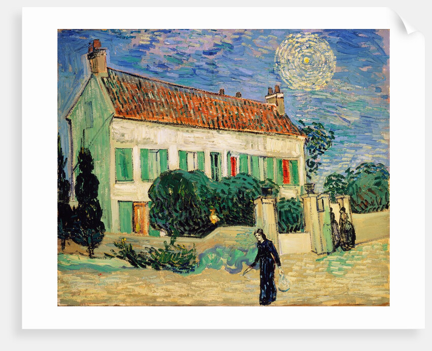 White House at Night by Vincent Van Gogh
