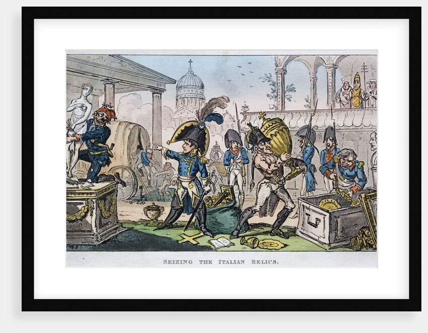 Seizing the Italian Relics by George Cruiskshank