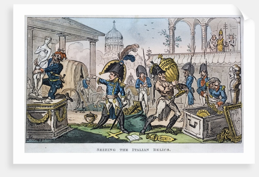Seizing the Italian Relics by George Cruiskshank