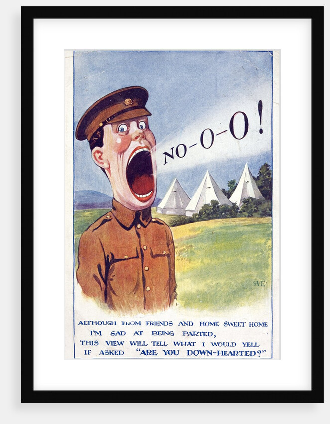 British propaganda card from World War I by Anonymous