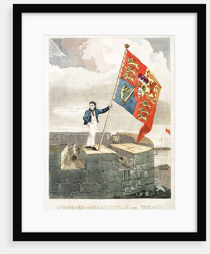 Boy raising the Royal Standard by Anonymous