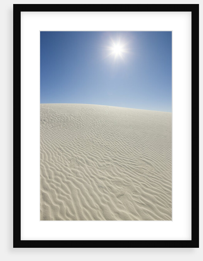 Sun in White Sands National Monument by Anonymous