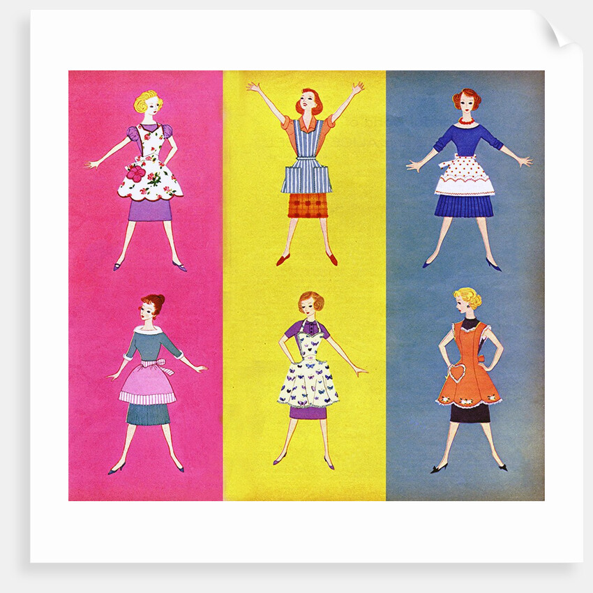 Six 1950s housewives by Anonymous