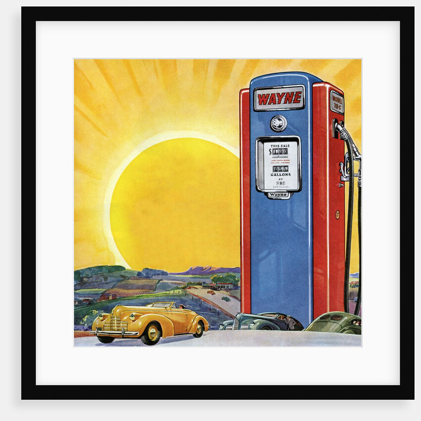 Gasoline advertisement by Anonymous