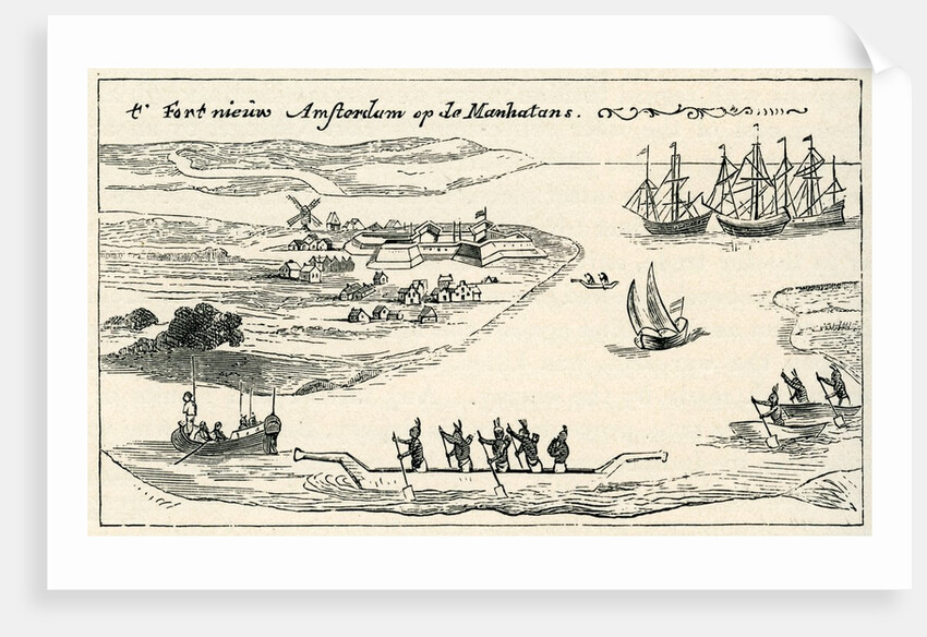 Fort at New Amsterdam of the Manhatans by Anonymous