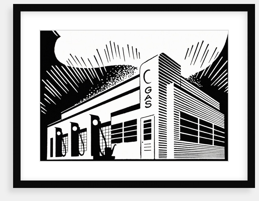 Gas station by Anonymous