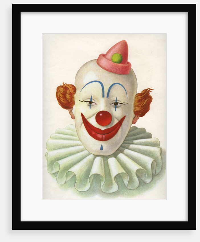 Clown with ruffled collar by Anonymous