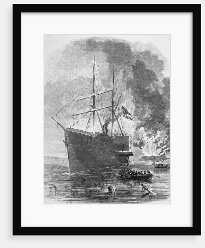 The Confederate Steamer 'Nashville' Running the Blockade at by Anonymous
