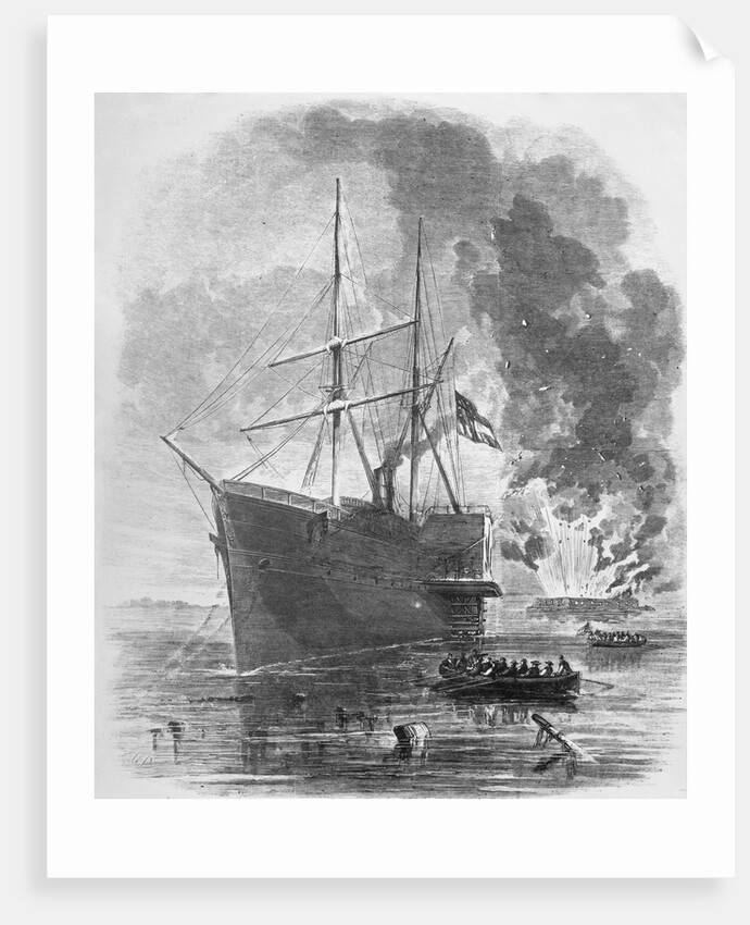 The Confederate Steamer 'Nashville' Running the Blockade at by Anonymous