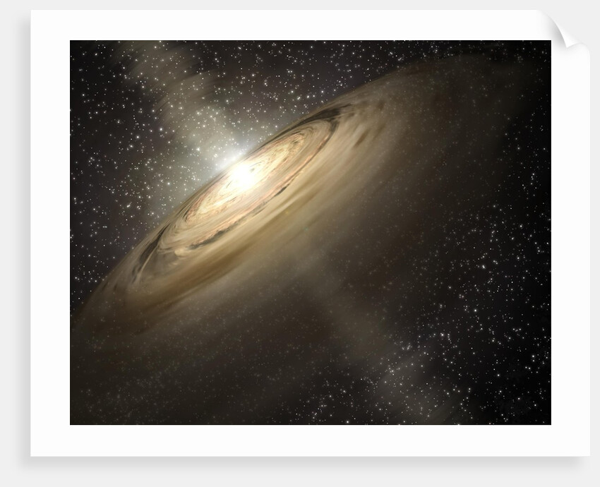 Dusty disk in a young solar system by Anonymous