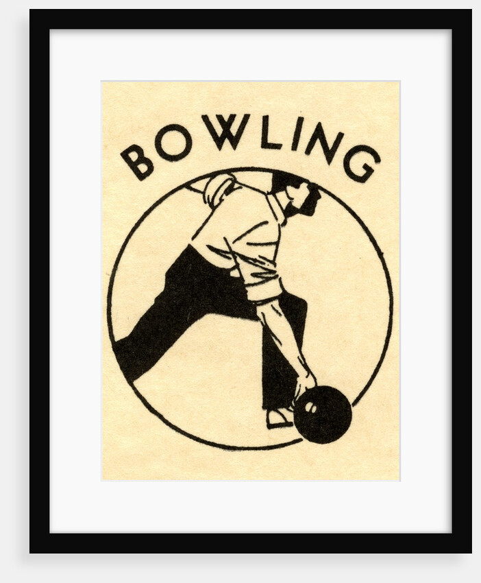 Man bowling by Anonymous