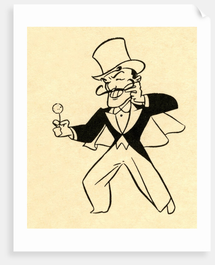 Magician in top hat by Anonymous
