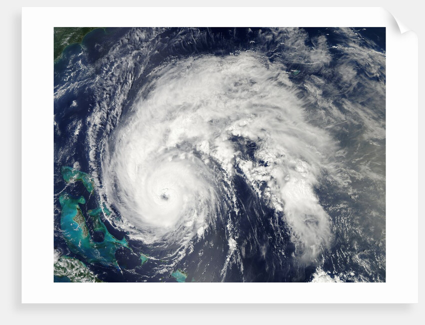 Hurricane Earl over the Bahamas by Anonymous