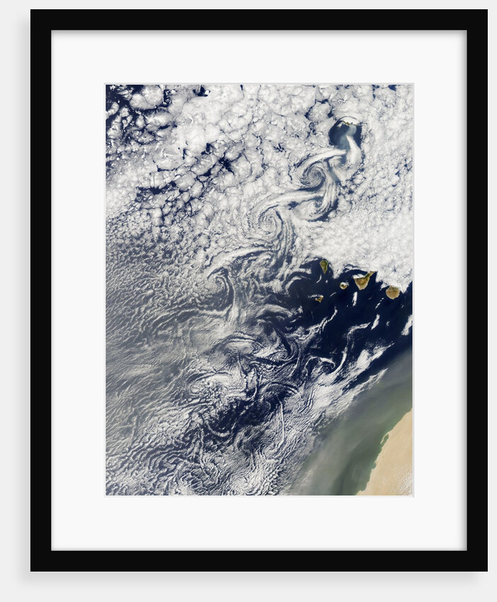 Cloud vortices off Madeira and Canary Islands by Anonymous