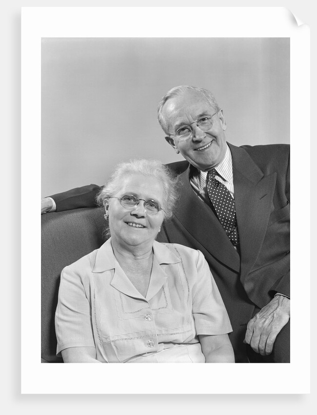 Portrait happy smiling older retired couple by Anonymous