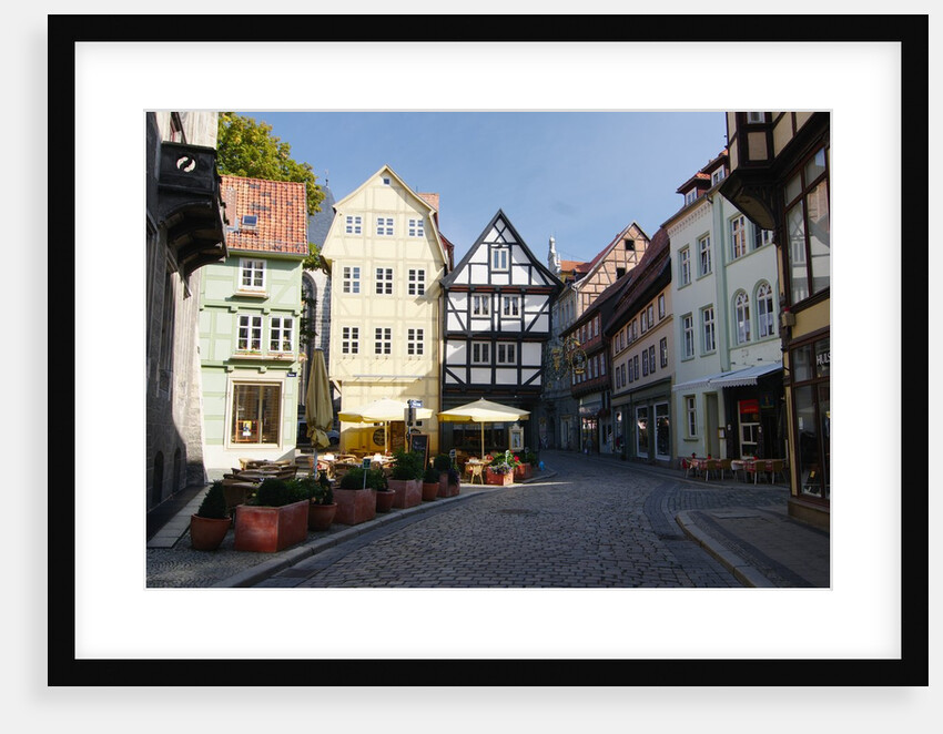 Germany, Harz Mountains, Quedlinburg, Timber-framed houses by Anonymous