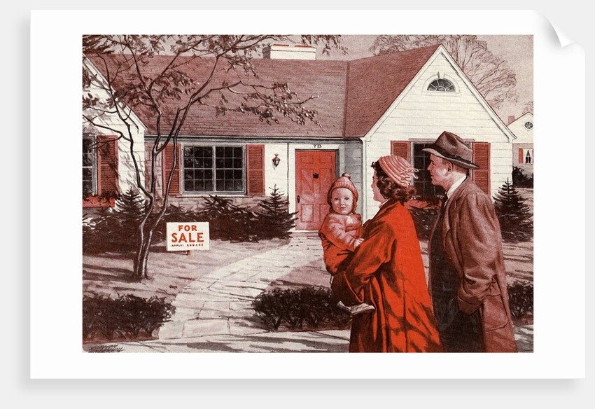 Young family looking at house for sale by Anonymous